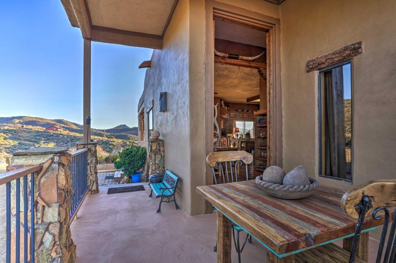 Adobe Arizona Home With Mountain Views And Grill Space Dewey-Humboldt Buitenkant foto